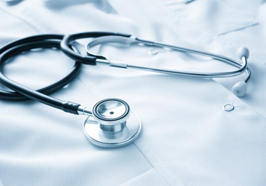 stethoscope on a white coat