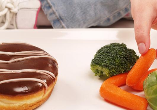 donut or veggies?