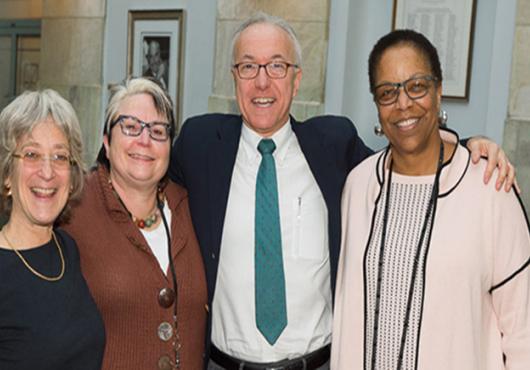 George Q. Daley with some of the members of the Task Force for Diversity and Inclusion. 