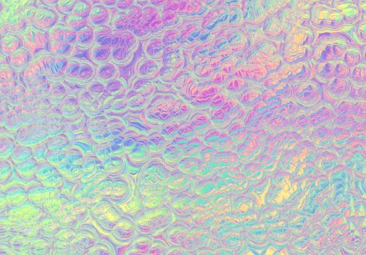 Translucent multicolored abstract bubbles