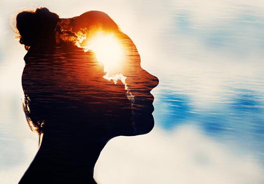 Silhouette of a head