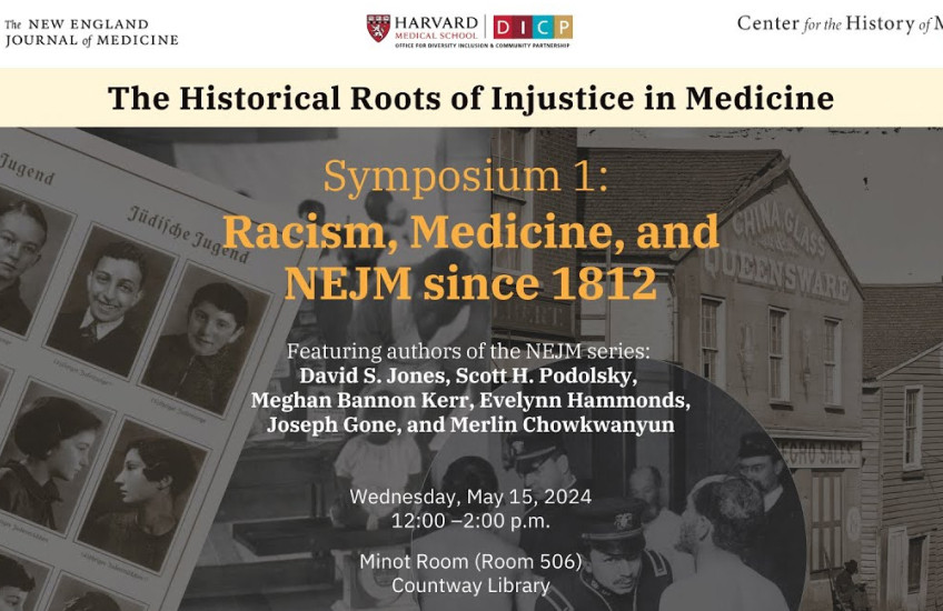 Title card for the seminar Racism, Medicine, and NEJM since 1812.