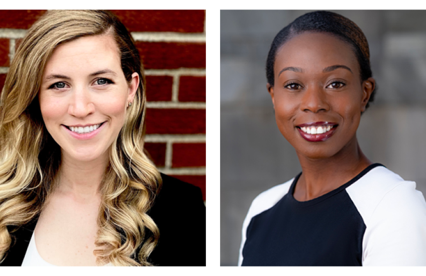 photo of Cathcart (left) and Afolabi