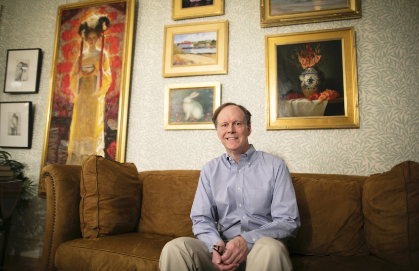William Kaelin in his home
