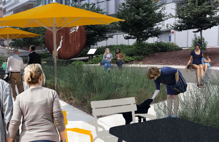 Outside lunch area rendering