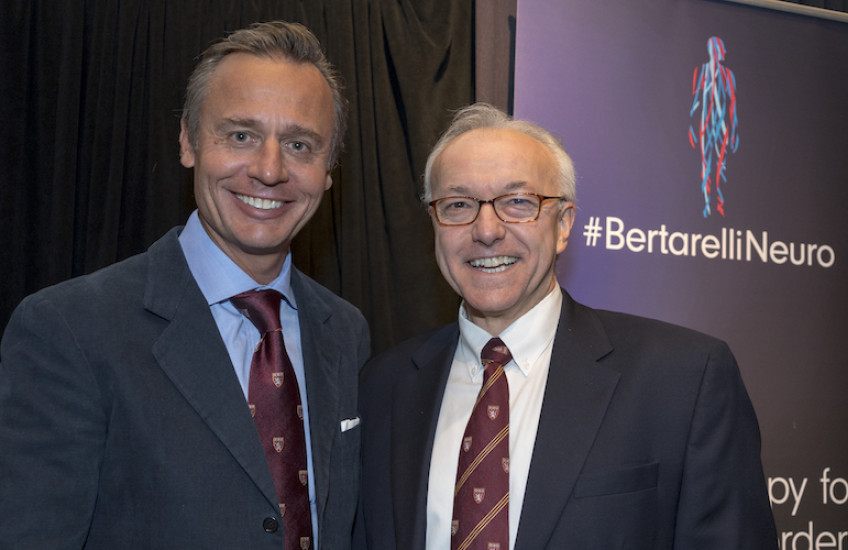 The Bertarelli Foundation’s Ernesto Bertarelli and Harvard Medical School Dean George Q. Daley 