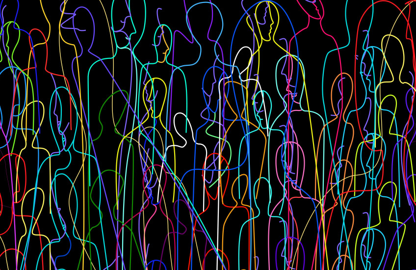 Abstract image of community diversity