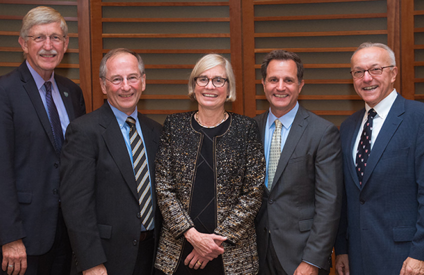 dignitaries at Alpert symposium