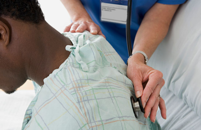 Image of patient being examined 