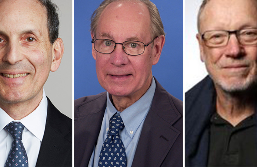 headshot photos of Drucker, Habener and Holst