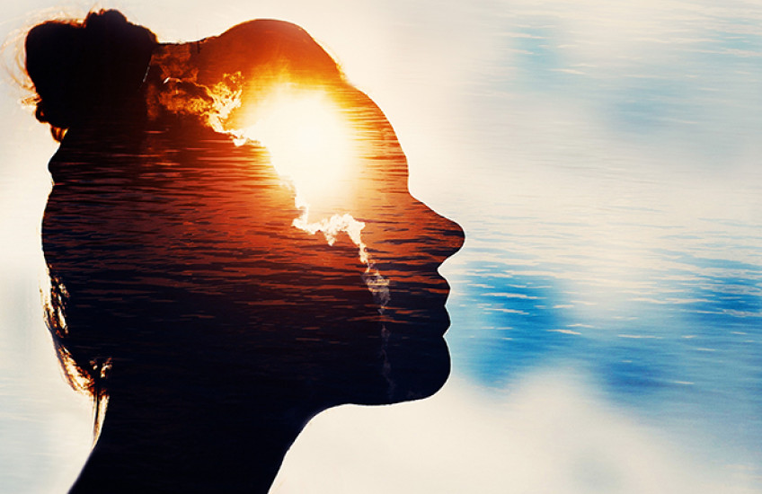 silhouette of a human head