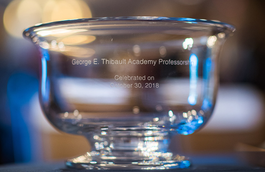 Crystal bowl with HMS engraved