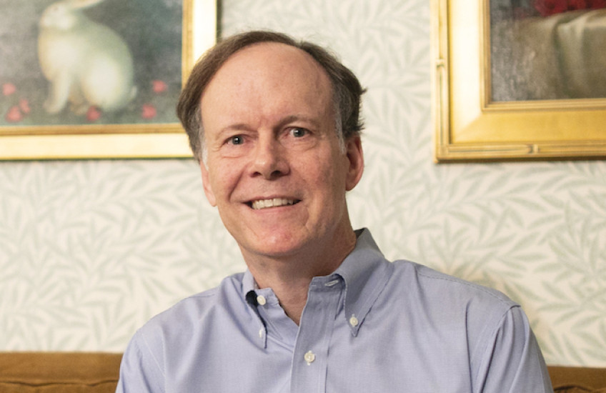 William Kaelin in his home.