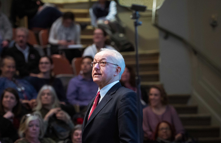 HMS Dean George Daley speaking at the State of the School address