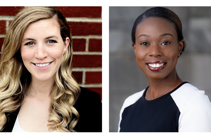 photo of Cathcart (left) and Afolabi