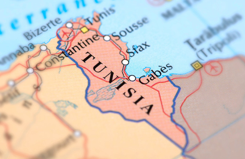 map of tunisia