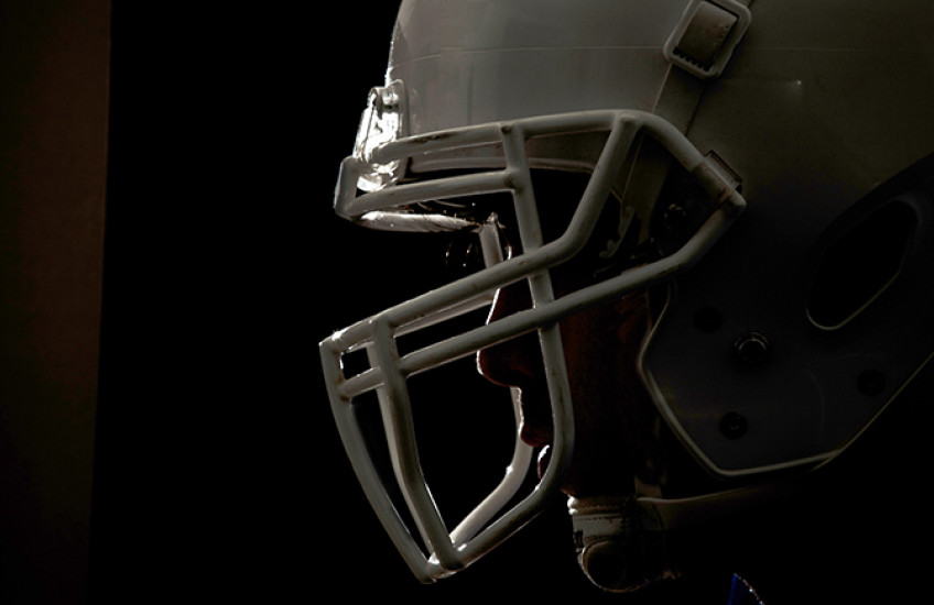 photo of a football helmet