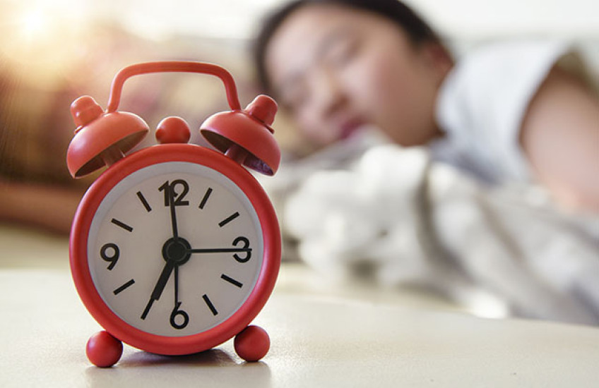 Sleeping teen 