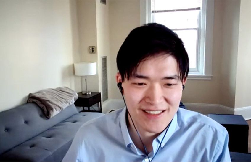 screen grab of Grant Riew