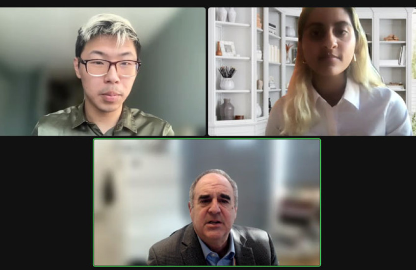 Screengrab of Li, Kamal, and Katz