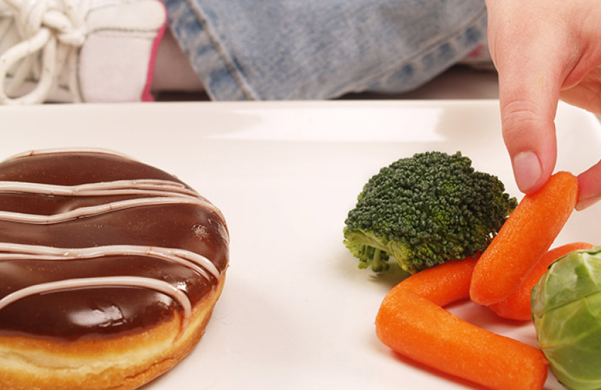 donut or veggies?