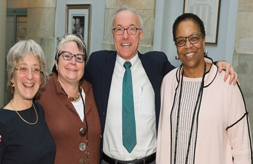 George Q. Daley with some of the members of the Task Force for Diversity and Inclusion. 
