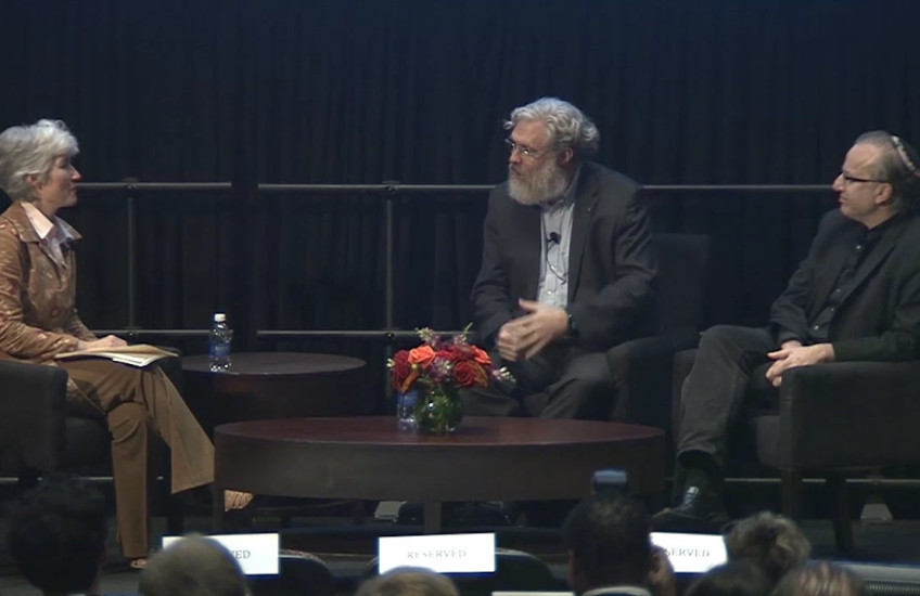 From left to right: Martha Bebinger, George M. Church and Isaac S. Kohane