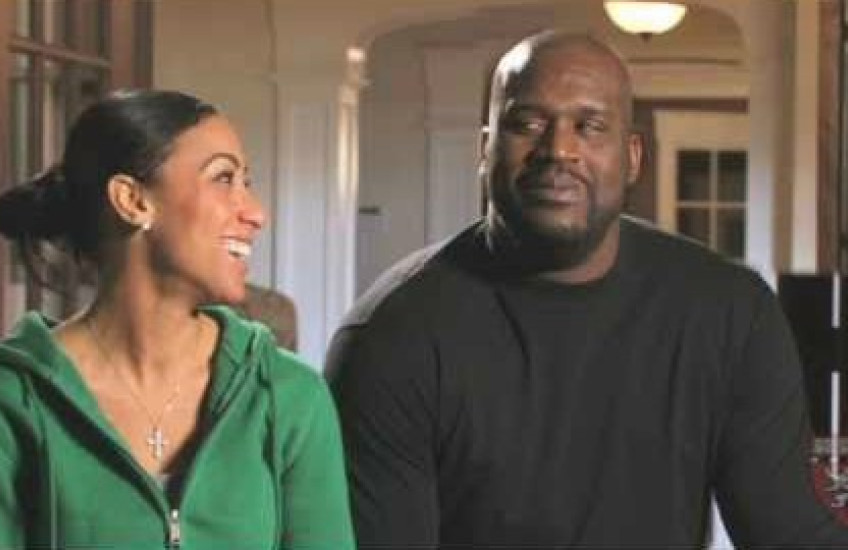 Shaq and his wife