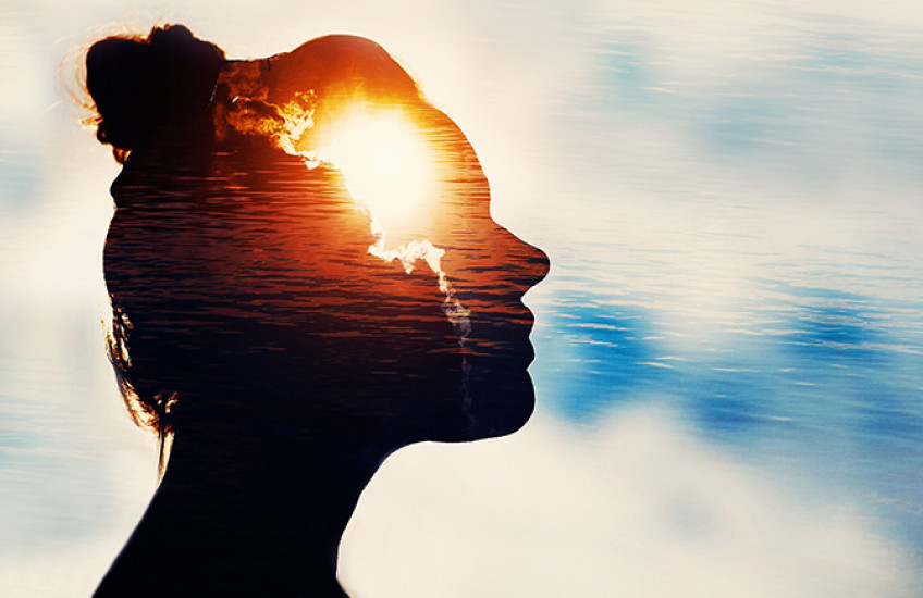 Silhouette of a head