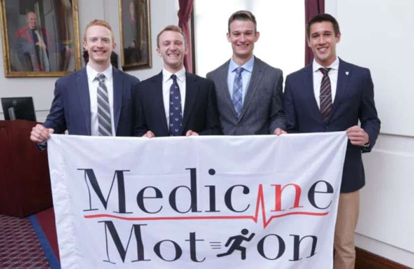 Medicine in Motion founders Mike Seward, Derek Soled, Chase Marso and Logan Briggs