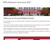 Screen shot of HMS admissions website 