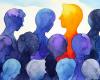 Artistic rendering a person standing out from the crowd