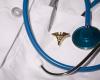 photo of white coat with stethoscope