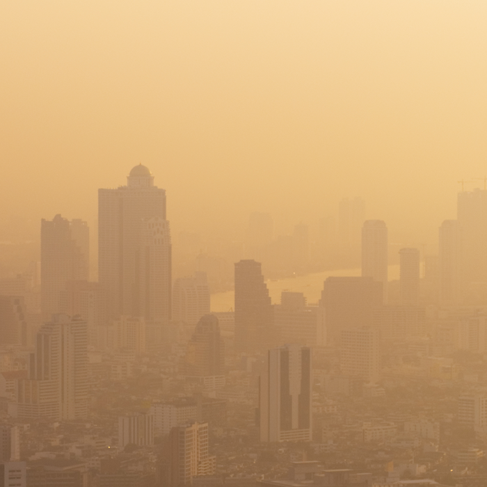 photo of an urban area choked with smog