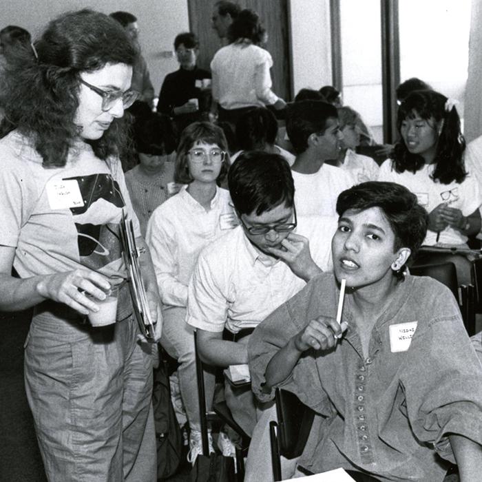 students circa 1989 at HMS