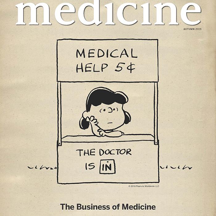 cover to Autumn 2019 issue of Harvard Medicine