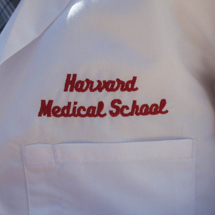 Image of Harvard Medical School's white coat 